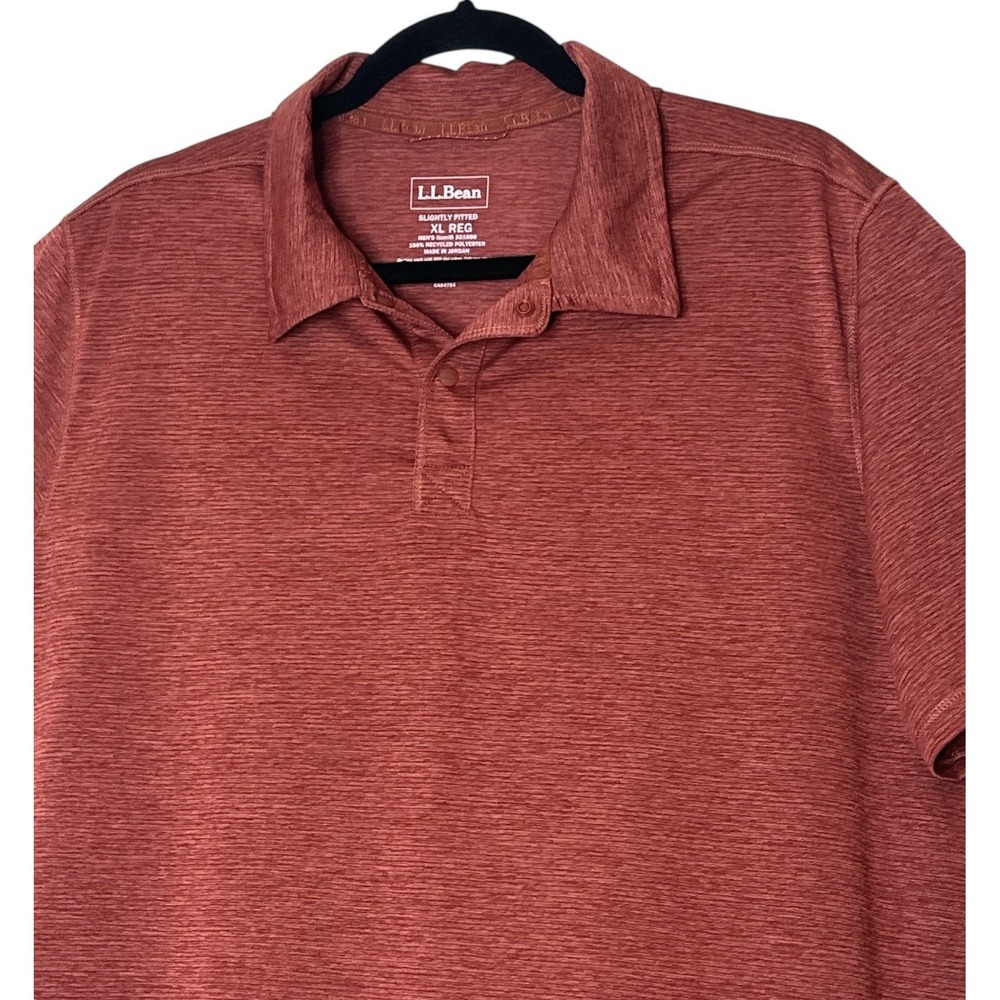 LL Bean Polo Shirt Slightly Fitted Men's XL Short‎ Sleeve Stretch Summer Golf - Picture 7 of 7